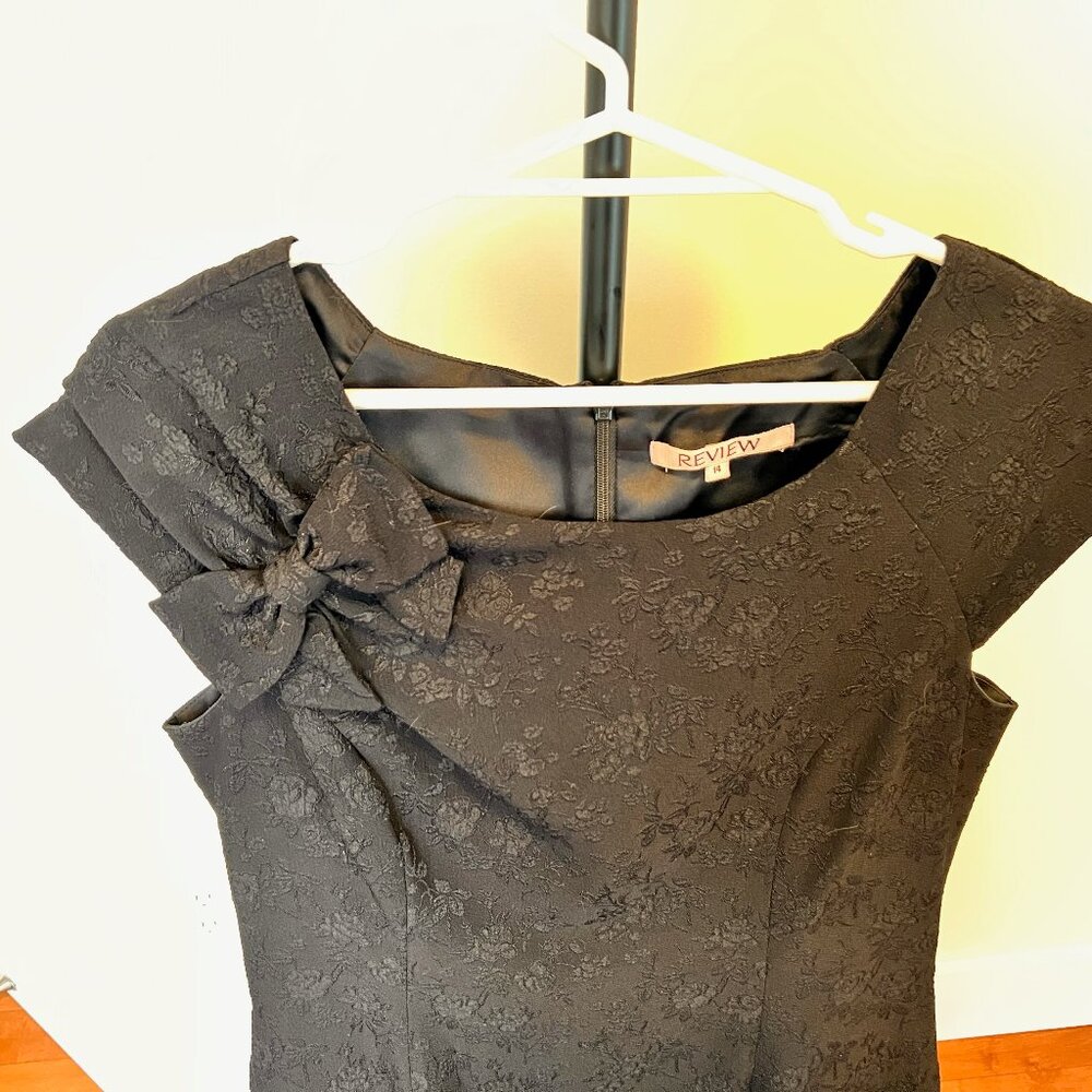 Black Jacquard Review dress